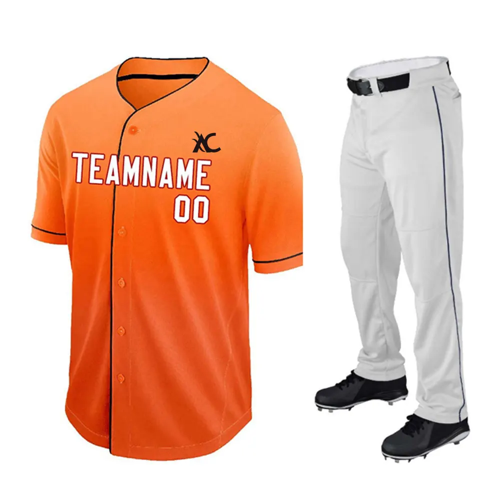 Team Wear Men Sports Baseball Uniform Set Custom Sportswear Baseball ...