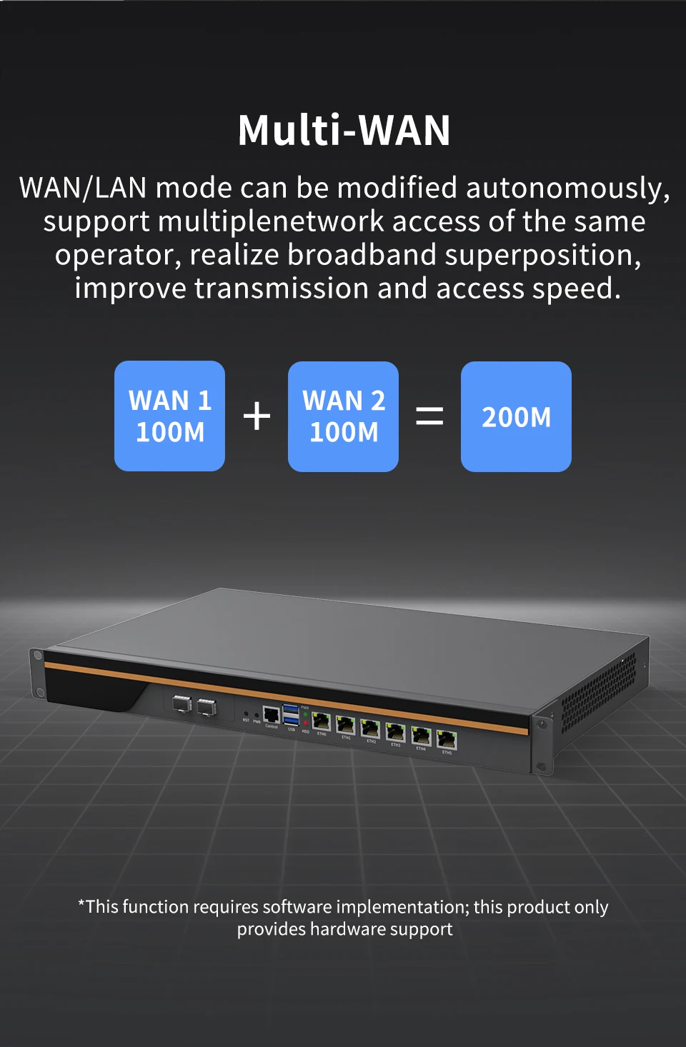 Core I7 I5 I3 Powered 1u Enterprise Firewall Appliance With 6 Lan 2 10g