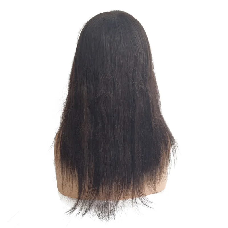 Full Thin Skin PU Poly Polyurethane Base Scalp Real Original Virgin Human Virgin Hair Women Wig