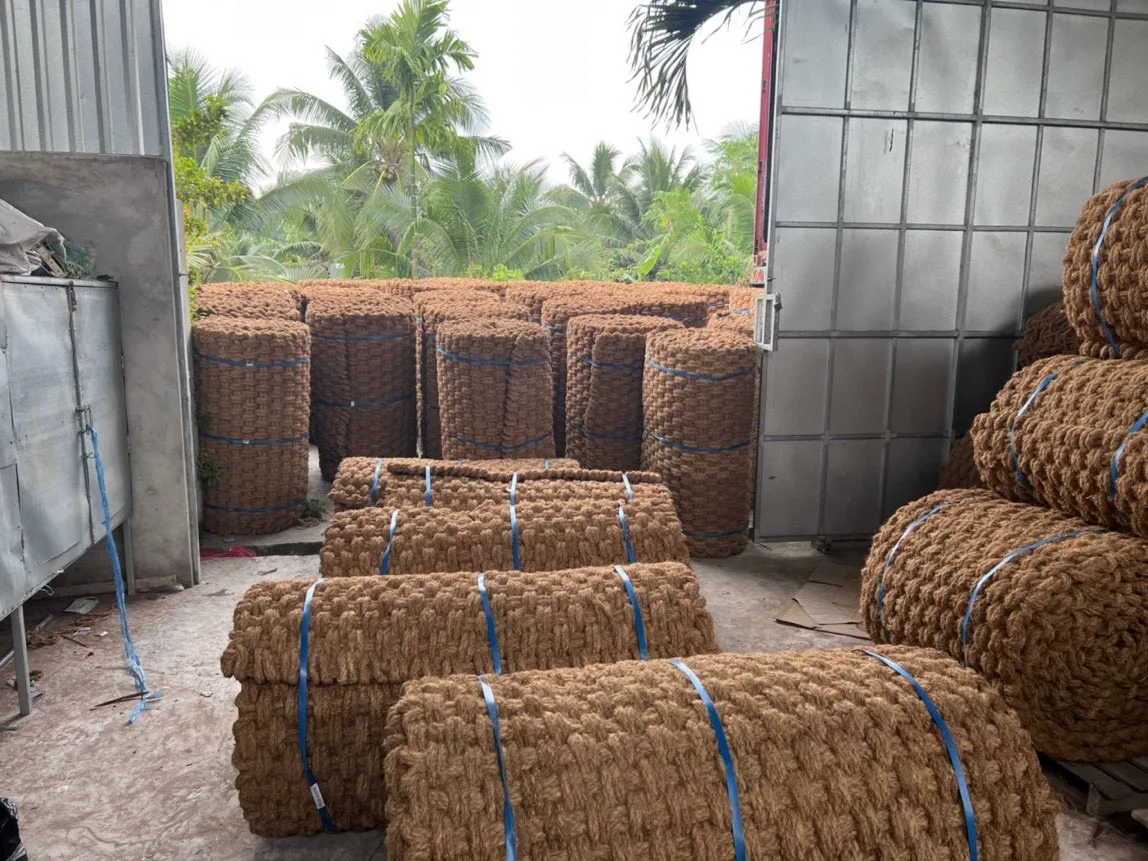 Vietnamese Coir Mat Roll Coconut Fiber Mat With The Length Up To 15m