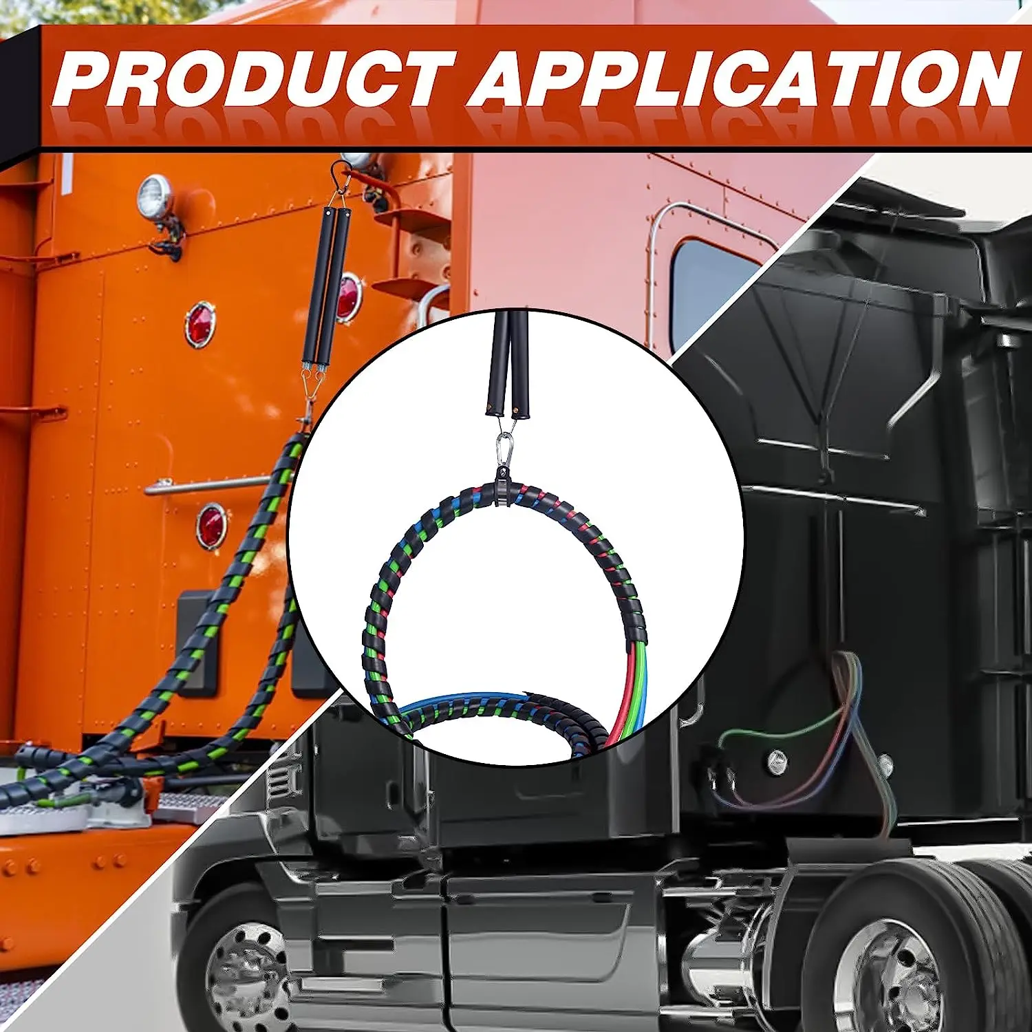 Heavy Duty Double Tender Spring Kit with Trailer Hose Clamp Holder for ...