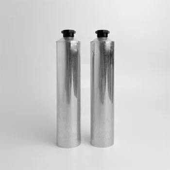 100ml 3oz  Aluminum plain aluminum collapsible tubes for cosmetic cream with octagonal covers