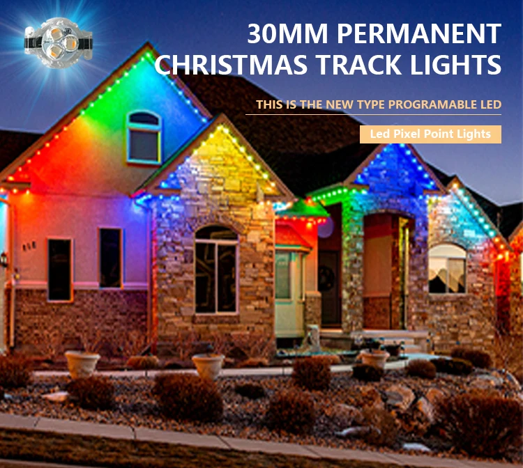 Led Gemstone Lights 12v Permanent Christmas Decoration Lighting 30mm