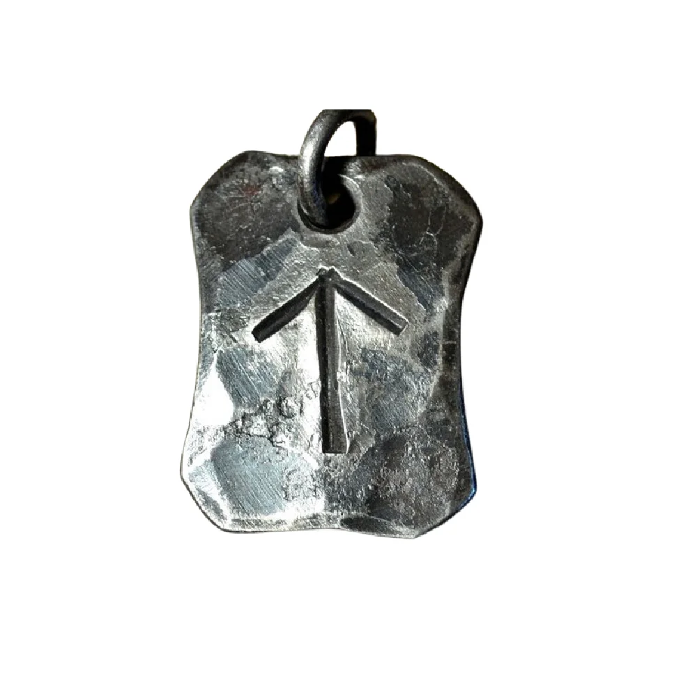 Blacksmith Handmade Forged Rune Viking Pendant Necklace Amulet Jewelry ...