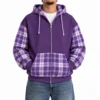 Purple and lavender plaid