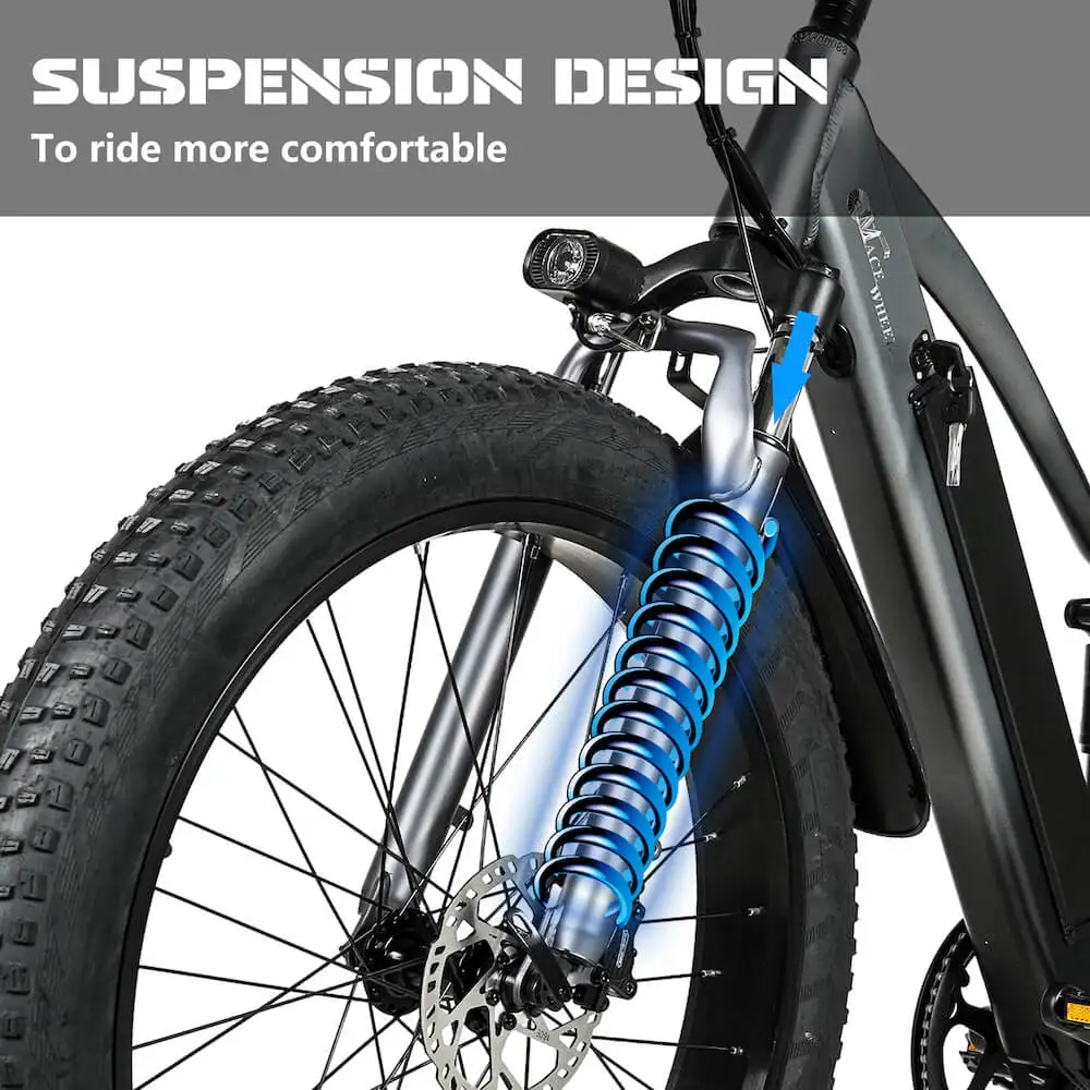 Full Suspension Off Road Electric Mountain Bike  CMACEWHEEL TP26 Fat E-MTB