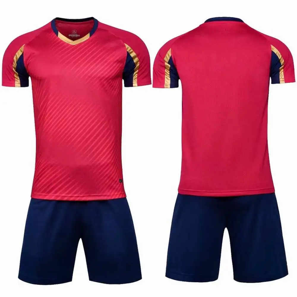 New Football Uniforms Kits Men Soccer Training Jersey Sets Sports Long ...