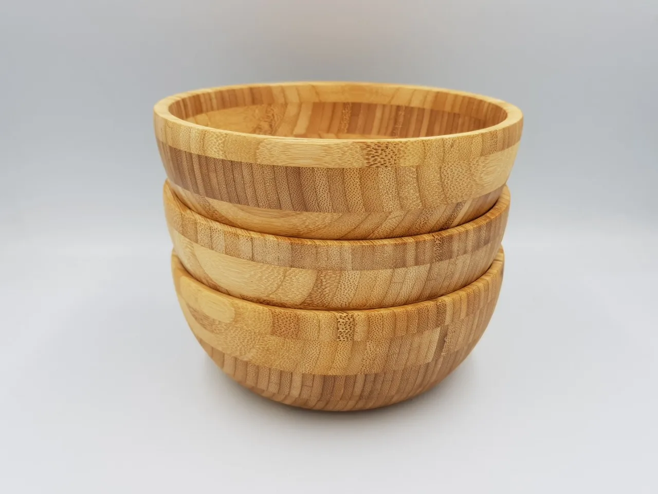 Hot Trend Durable Natural Bamboo Bowl Ecofriendly Wood Soup/salad