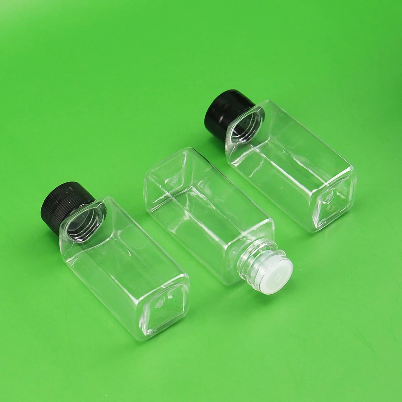 product pet 30ml bottle plastic transparent cosmetic bottle with black cap-32