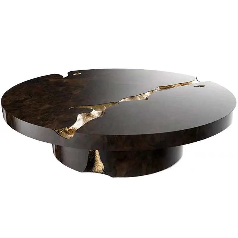 Light Luxury Contemporary Living Room Coffee Table Round Table
