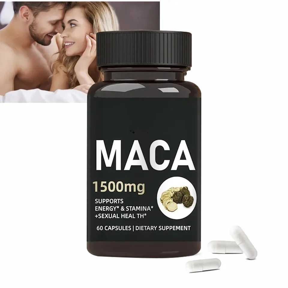 oem pribadong label pagpapahusay ng lakas pagtaas ng pagnanais anti pagkapagod para sa tao maca root capsules