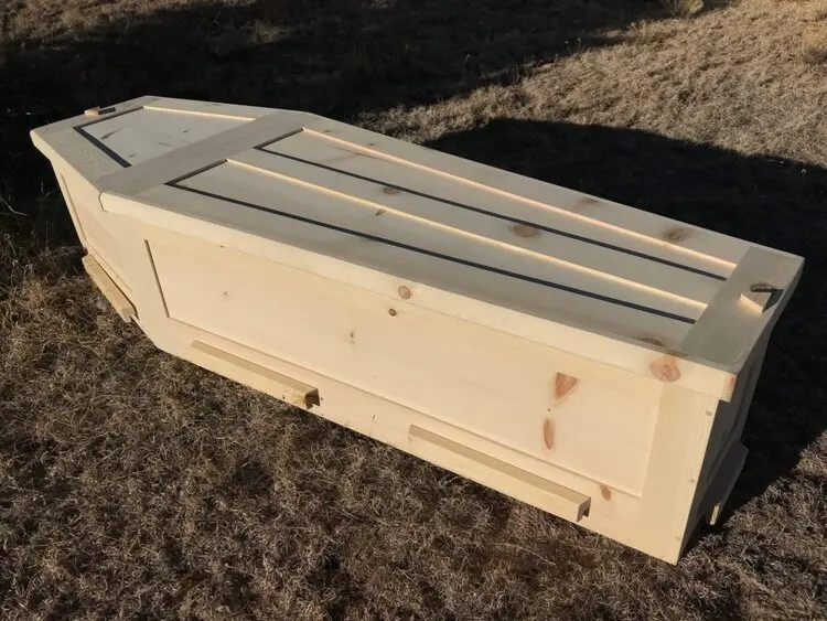 Wholesale Cheapest Price Wooden Coffins - Solid Wooden Coffin- Customized Coffins and Casket for Funeral