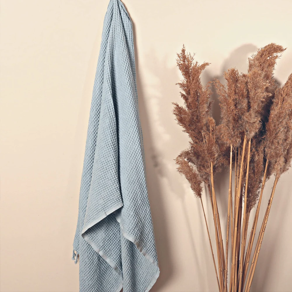 Thin,Lightweight,Quick Dry Bath Towels Originally Turkish Waffle