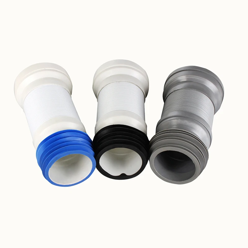 Plastic Modified 50cm-58cm PVC Sink Drainer Hose Tube Bathroom Fittings Flexible Waste Pipe