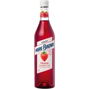 Marie Brizard 70cl Strawberry Syrup Fruity French Flavoring for Cocktails & Desserts