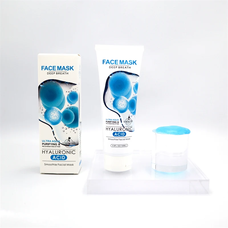 TLM Manufacturer OEM Wholesale Vitamin Hyaluronic Acid Face Mask Beauty Transparent Silk Deep Moisturizing Cosmetic Facial Mask
