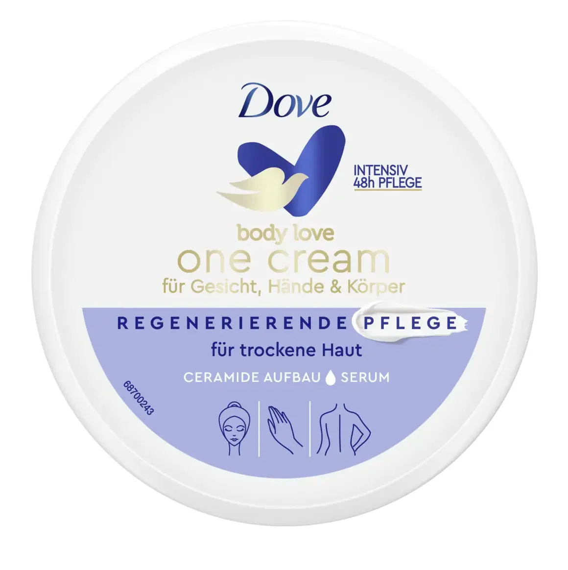 Dove Face,Hand & Body Cream One Light Moisturizing Care For All Skin