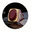 Agate rouge
