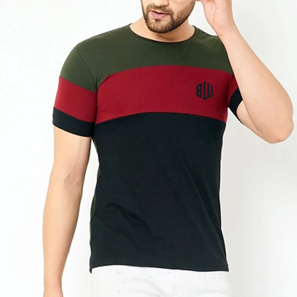 Solid Color Custom Made High Visibility Tshirts Best Quality Men T