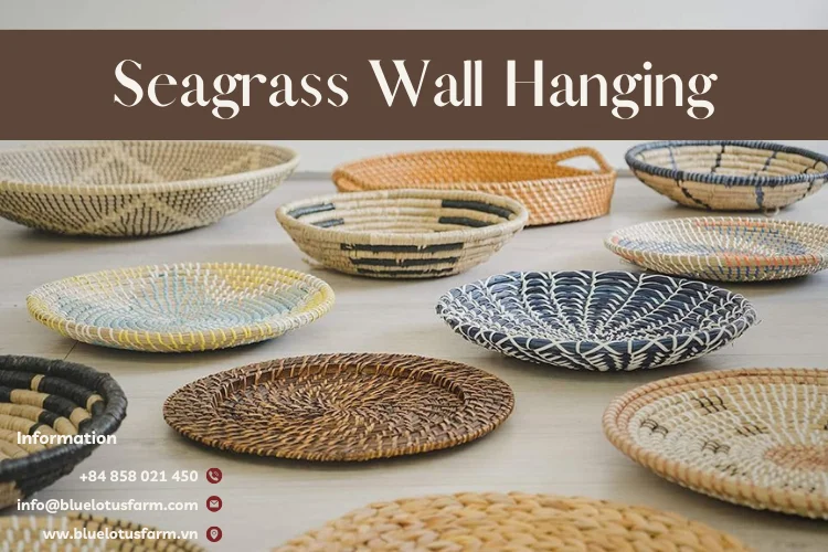 Wholesale Vietnamese Handicraft Seagrass Product Seagrass Wall Hanging