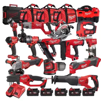 New Milwaukees 2695-15 M18 18V Series Cordless Lithium-Ion 15 Tool Combo Kit Available For Sale In Bulk price