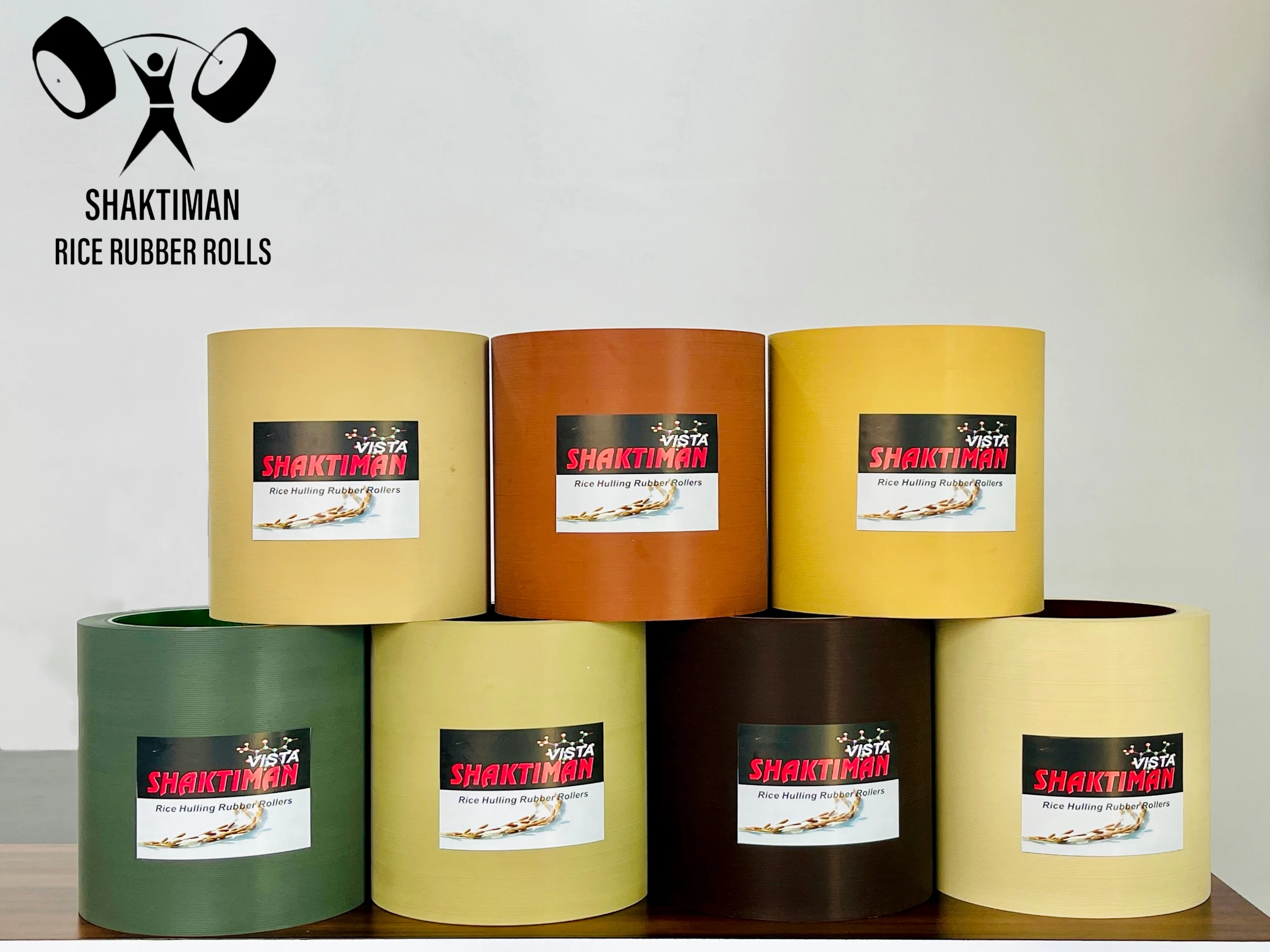 10 Inch White Color Aluminum Rice Rubber Roller At Wholesale Price