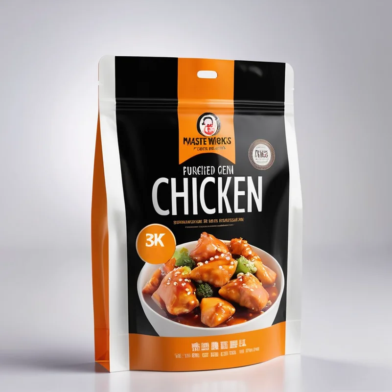 Food packaging printing custom LOGO resealable zipper stand-up bag food packaging ziplock bags for food bag