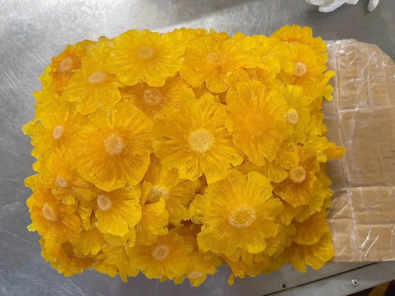 Dried Pineapple Slices Soft with Sugar Delicious Dried Fruit Tropical Exotic