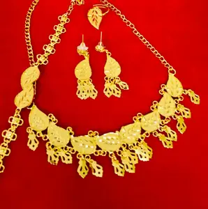 Indian Manufacturer's 24K Gold Plated Vintage Classic Fashion Jewelry Sets Includes Copper Necklace Brooches Inspired USA France