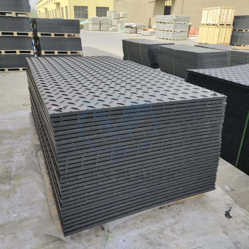 High Density Polyethylene 4x8 Ground Protection Mat Industrial Heavy Duty Road Cover Truck Construction