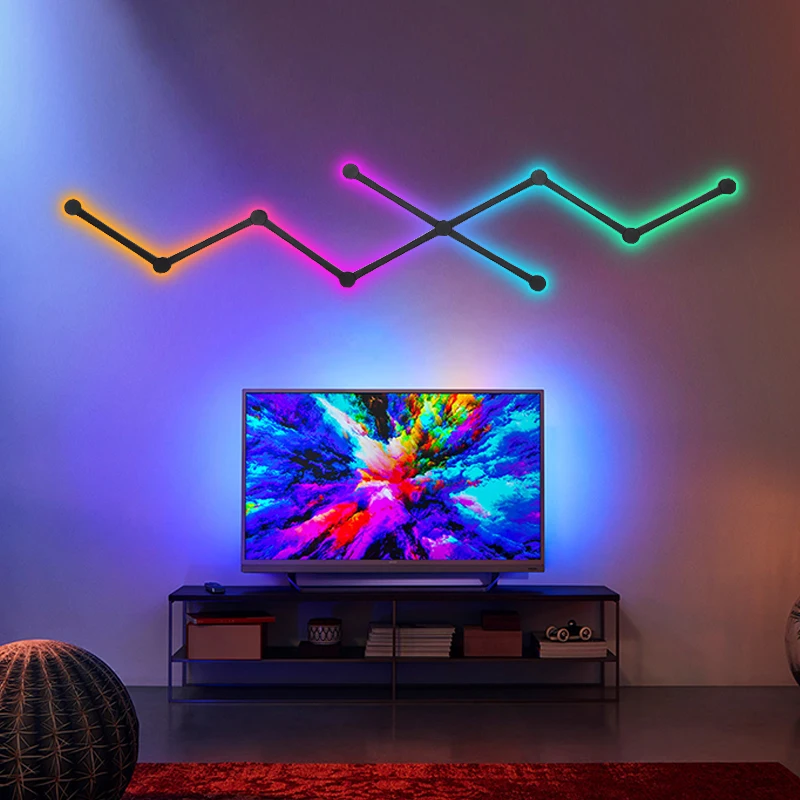 Tuya APP Control Dual-mode Symphony Music Snyc Voice Sensor RGB Smart Home Night Lights