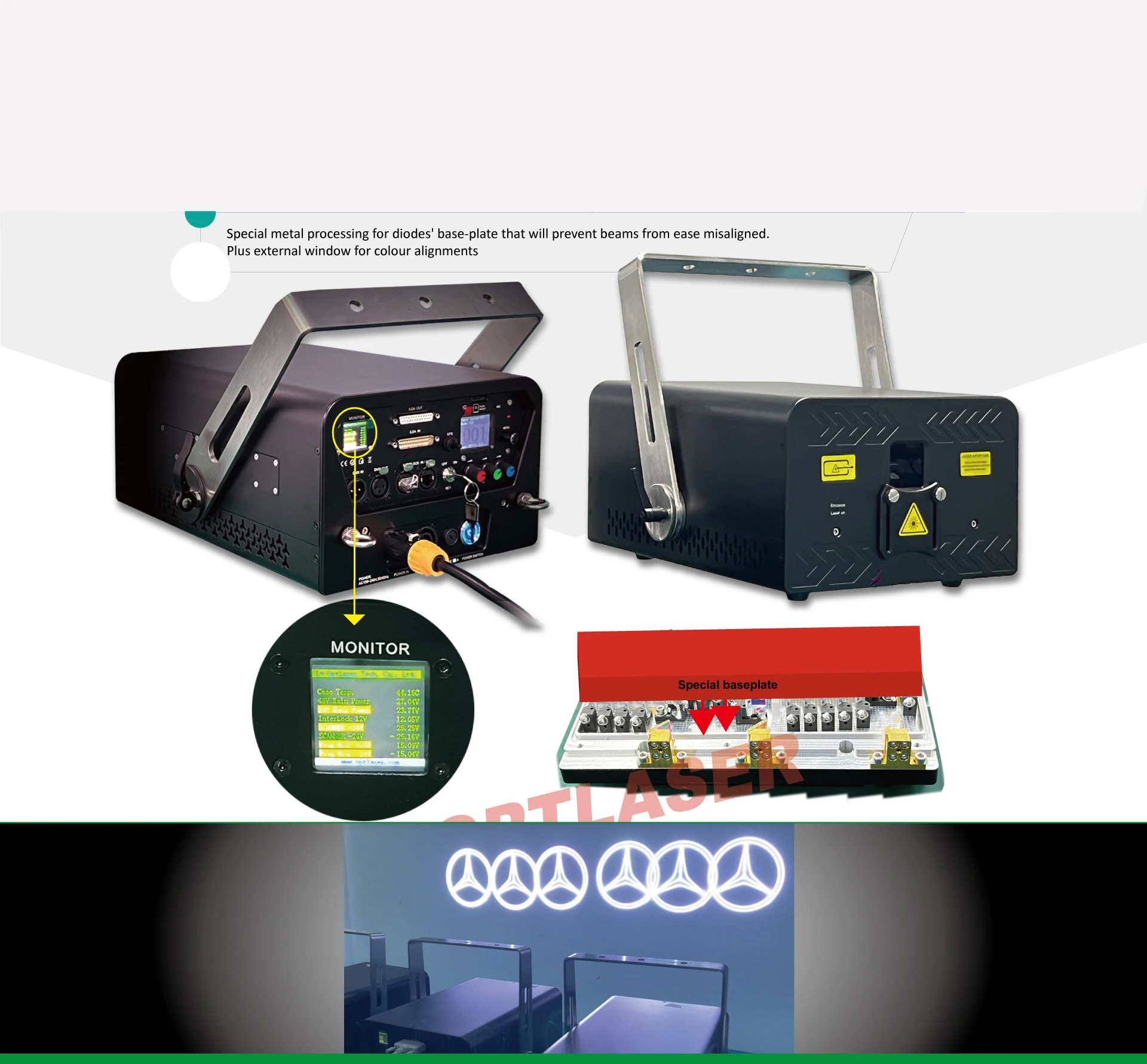 Optlaser Full Color Rgb Animation 24w Laser Show System