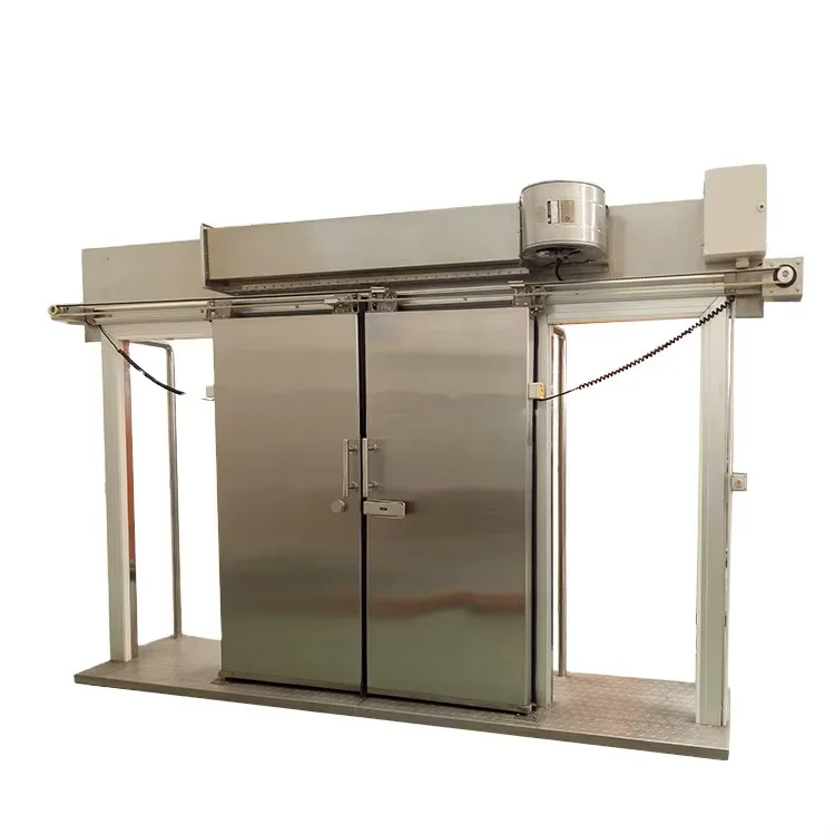 Industrial insulated cold storage sliding doors for slaughterhouses and cold storage