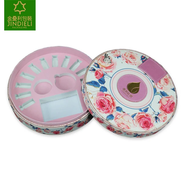 Factory Direct Customizable Paper Perfume Gift Box Sky Cover Leather Patterned with Festive Ribbon Quality Packaging for Perfume