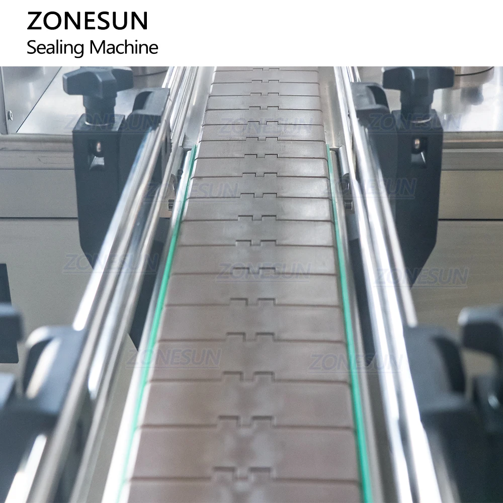 ZONESUN Full Automatic Round Fruit Juice Aluminum Tin Cans Food Canning Sealing Machine Tinplate Cover Capping Seamer Machine