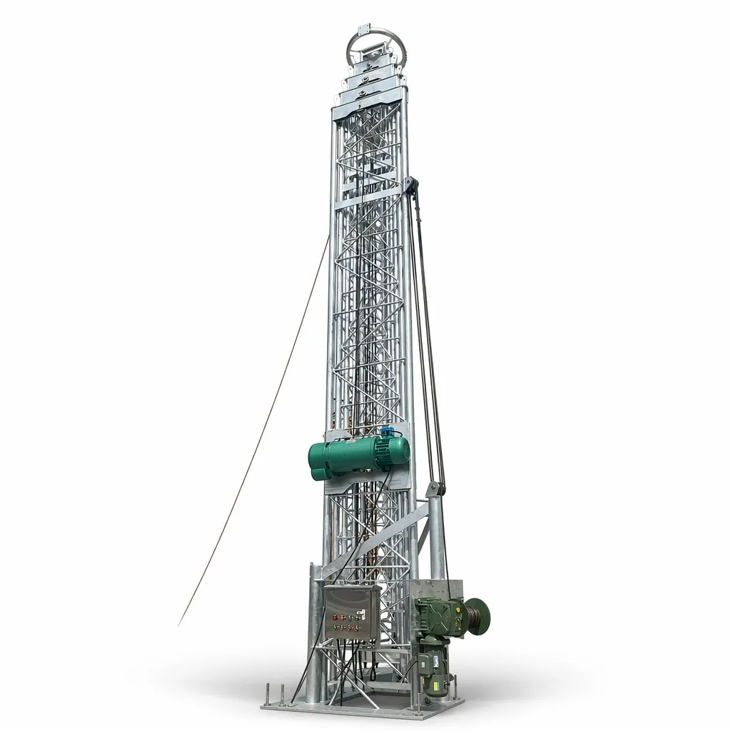 Telescopic tower motor and control system