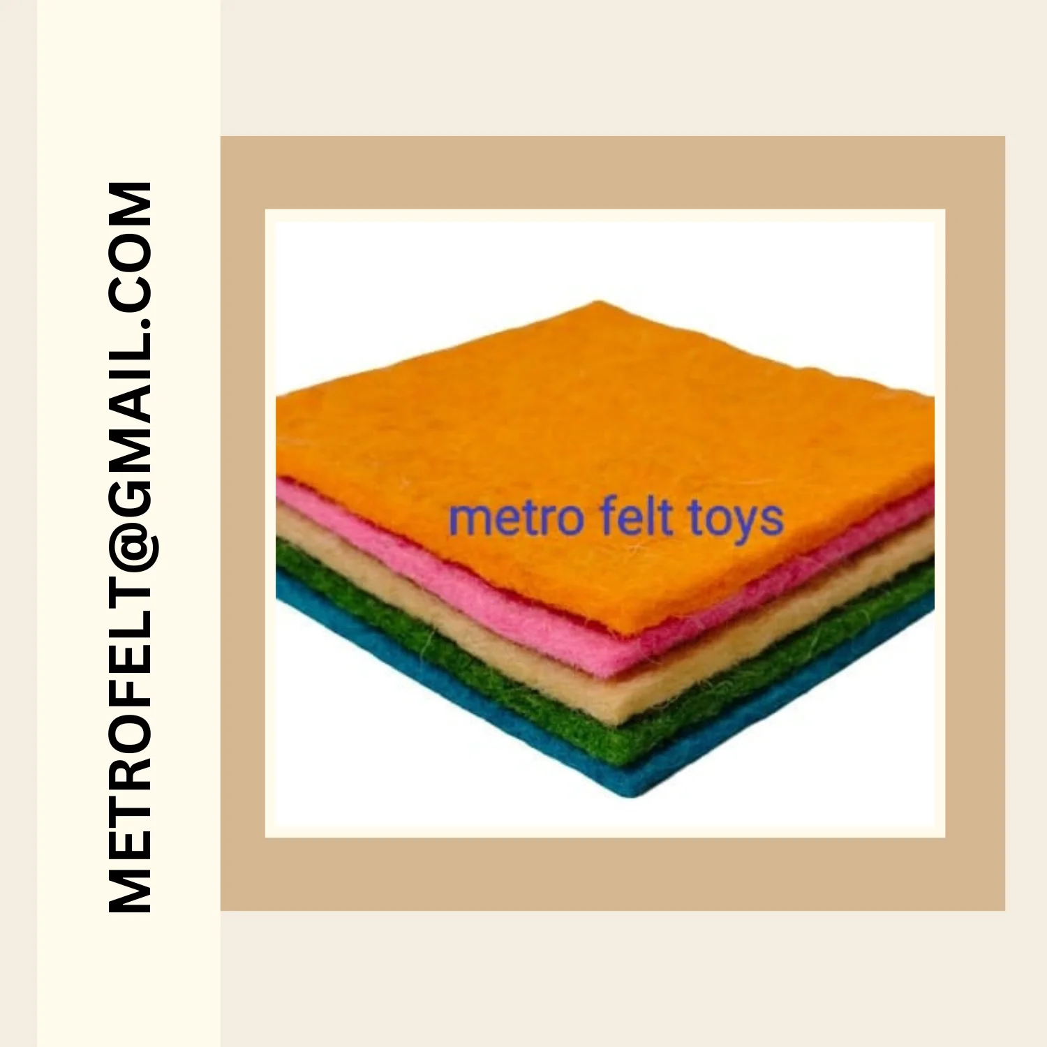 100 Pure Wool Felt Sheet 4mm Thick Size 160x160 Cm Or 60x60 Inch For