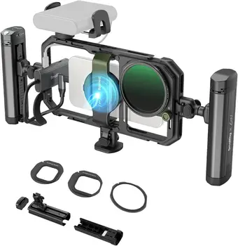 SmallRig X Brandon Li All-in-One Mobile Video Kit, Universal Quick Release Phone Video Rig Kit for iPhone for Samsung for Pixel