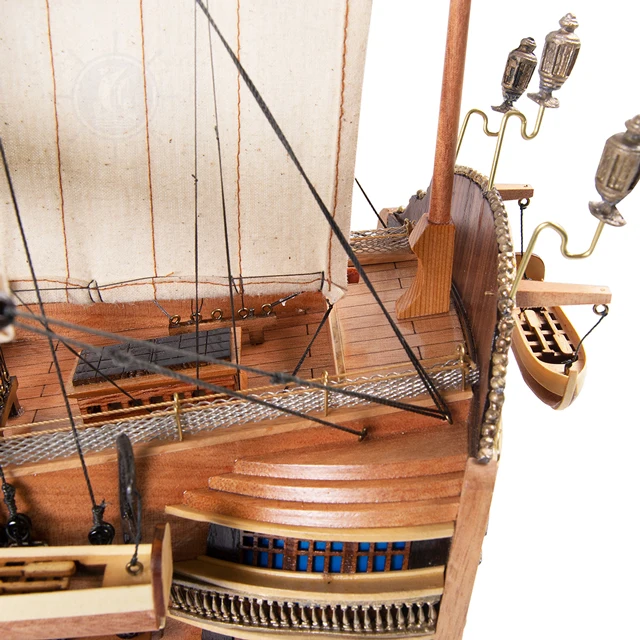 HMS Victory モデル船 大型80cm 手作り木製レプリカ シダーウッド装飾