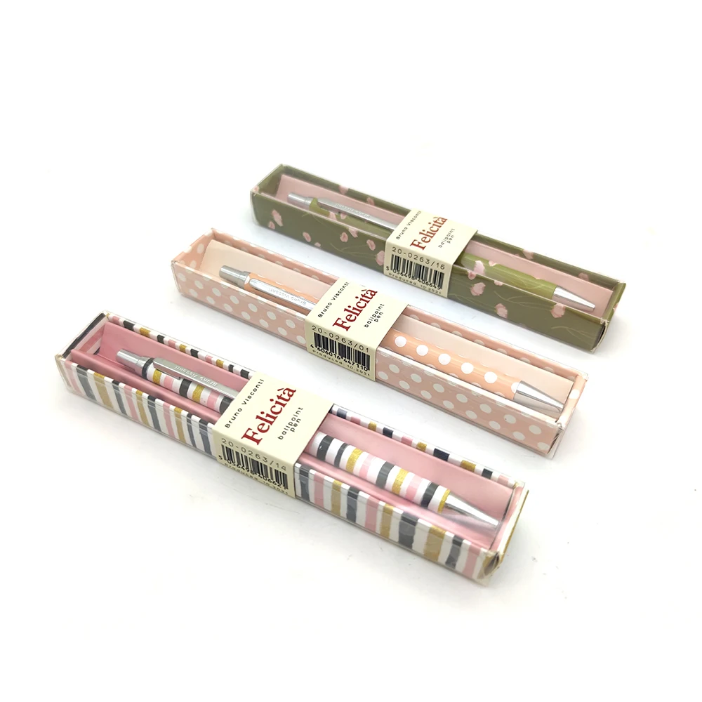 2022 Newest Promotion Floral Printing Customized Ballpoint Pen Colourful Click Function Slim Metal Pen With Custom Logo