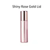 Solid rose gold bottle + Bright rose gold cap