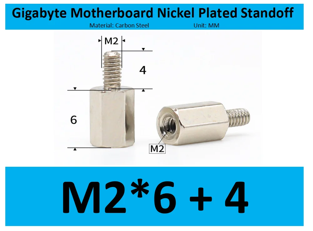 M2 Motherboard Standoff Computer Motherboard Mounting Standoffs Screws