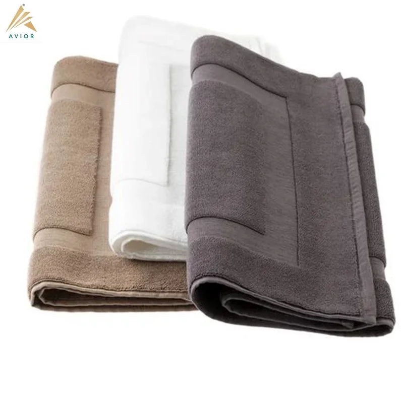 High Quality Hotel Bath Mats Made Of 100 Cotton In Terry In White