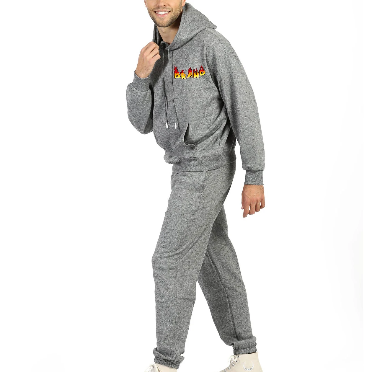 Sweat Suits Mens Designer Sweats Latest Design Men Tracksuit Jogging Suits 100% Cotton Sweatpants Hoodie Set  Regular Fit Sportswear Printed Eco-Friendly Winter|