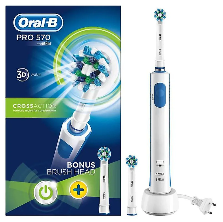 Oral-b Pro 570 Electric Toothbrush - Rechargeable & App-controlled