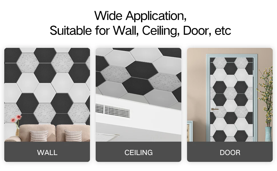 Modern High Quality Pet Felt Acoustic Panel Set Sound Proof Foam Panels for Home KTV and Cinema manufacture