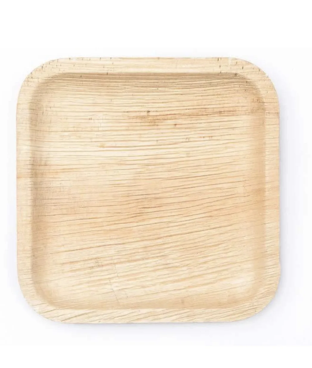 Areca Palm Leaf Disposable Biodegradable Plates And Bowls Natural Eco ...