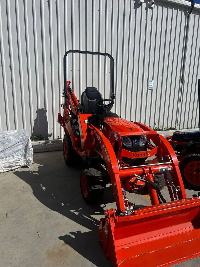 FREE SHIPPING USED KUBOTA BX23S TRACTOR 21.6HP FRONT END LOADER 4 IN 1 BUCKET ROOF CANOPY  EPA CE APPROVED AUXILIARY HYDRAULIC