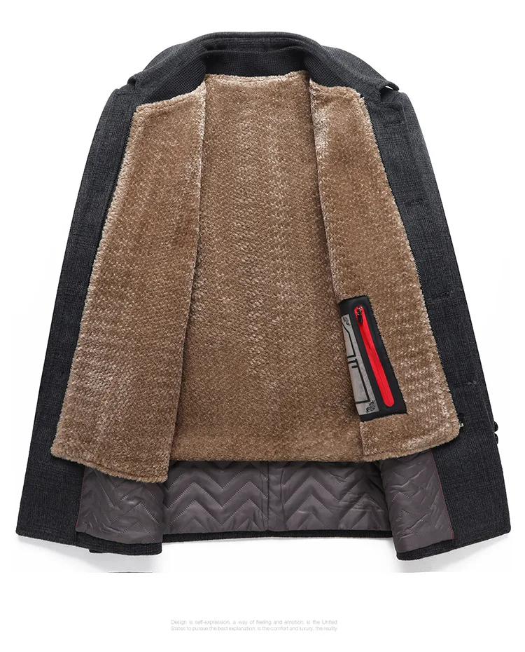 Wool Blends Mens Casual removable vest plus fleece thickened waist for formal wool trench men woolen coat_voghion.com