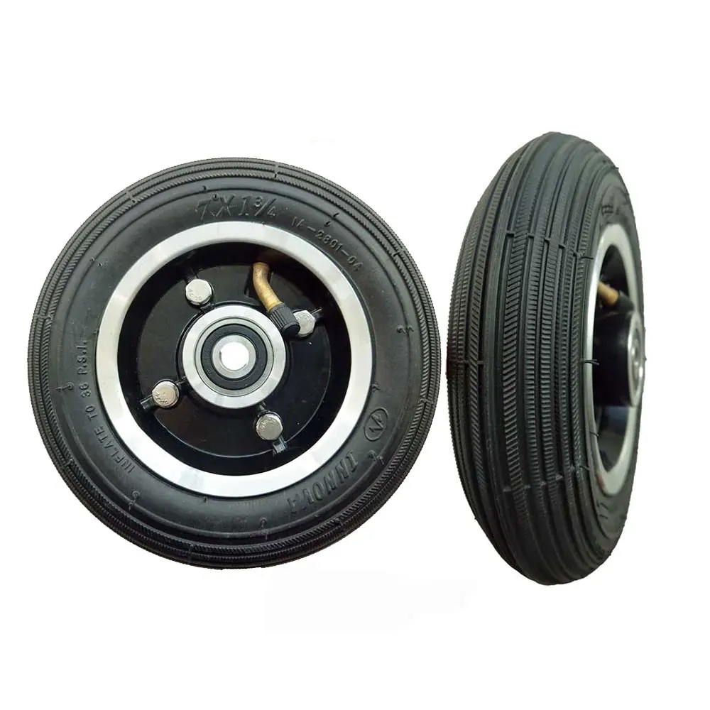 7 Inch Bike Electric Folding Scooters Powerful Drum Disc Brake Wheel Small Rubber Wheel Pneumatic Wheels